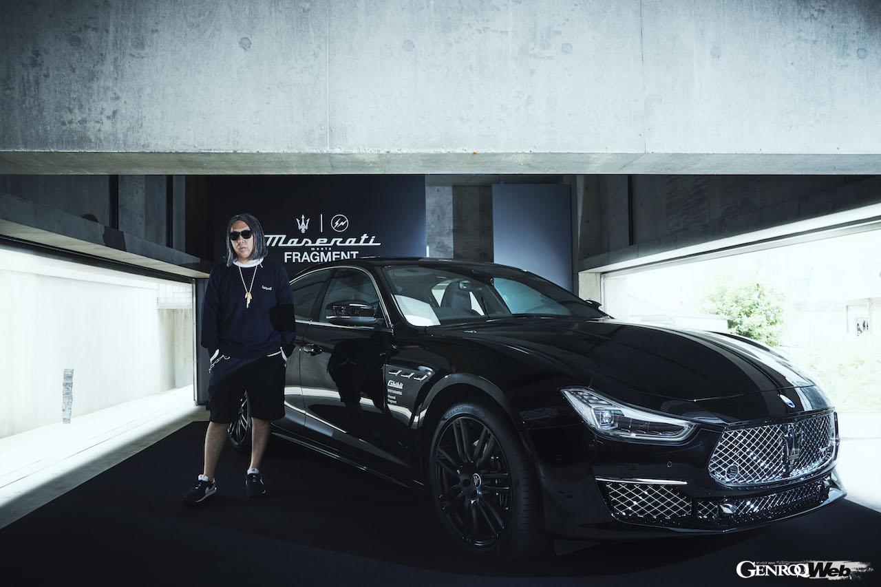 藤原ヒロシ氏と、自身がプロデュースしたマセラティ ギブリのフオリセリエ仕様。