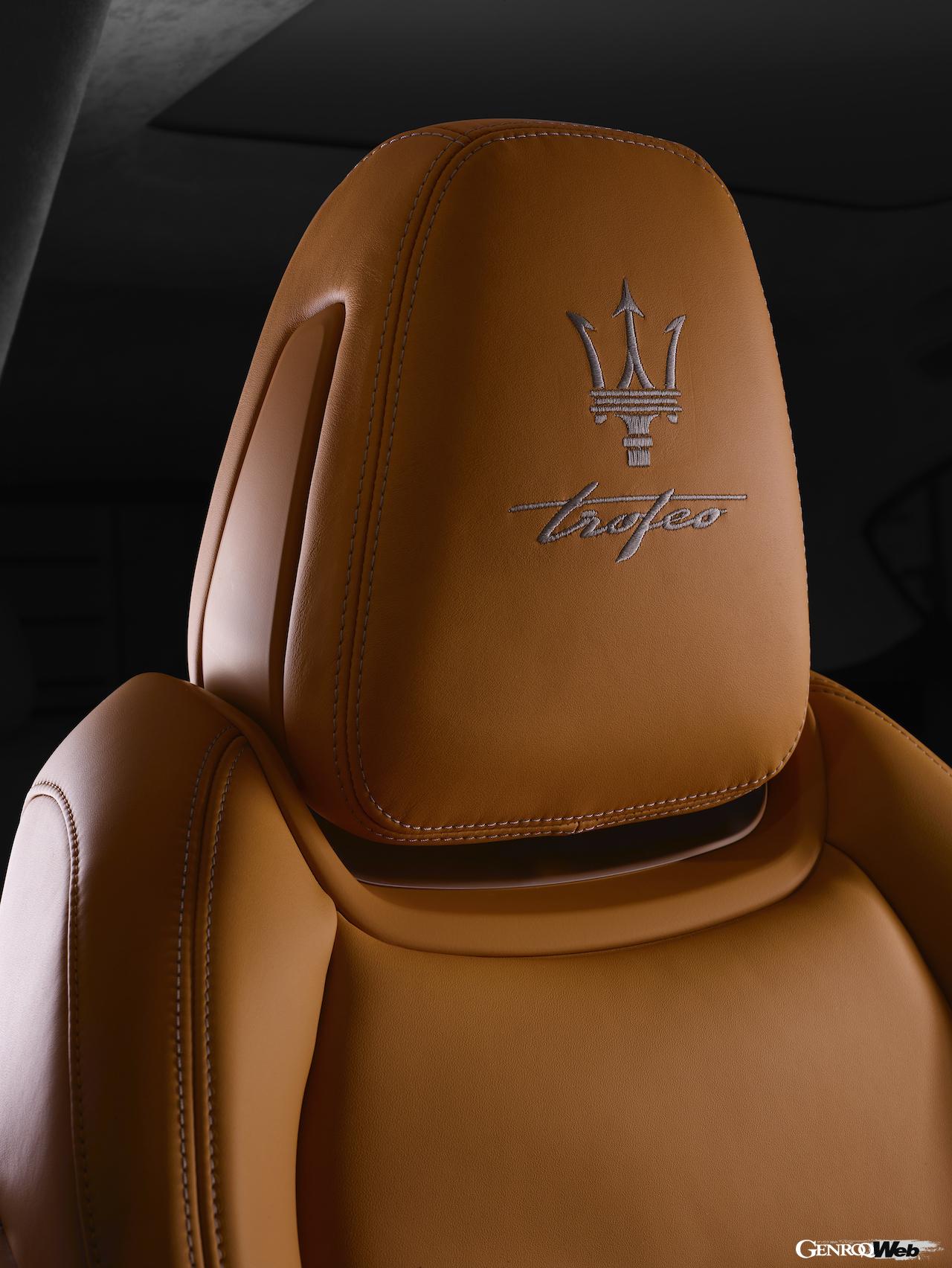 マッシミリアーノ・アライモがオーダーしたマセラティ レヴァンテ トロフェオのフオリセリエ仕様。シート