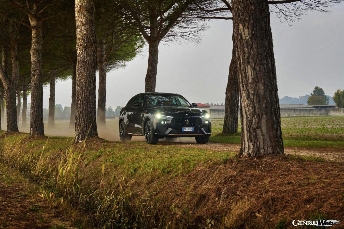 マッシミリアーノ・アライモがオーダーしたマセラティ レヴァンテ トロフェオのフオリセリエ仕様。フロントビュー