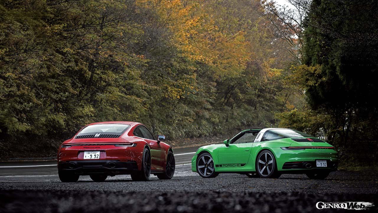 ポルシェ911 カレラGTSと911 タルガ4のリヤスタイル