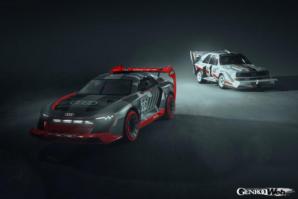 現代に蘇ったスポーツクワトロ S1、ケン・ブロックが「アウディ S1 e-tron クワトロ フーニトロン」をドライブ