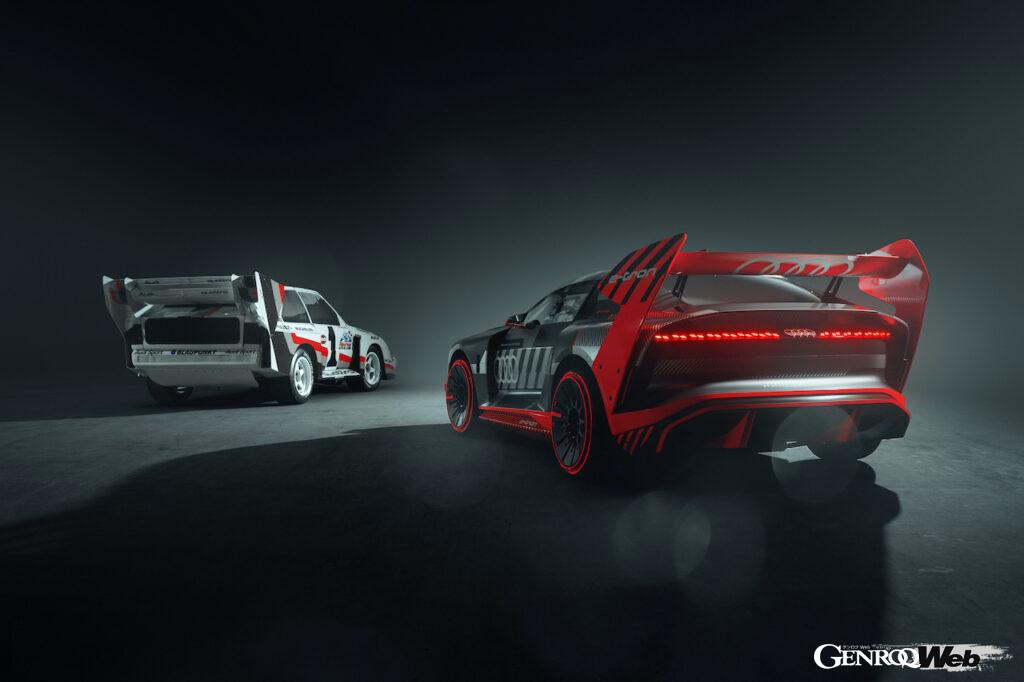 現代に蘇ったスポーツクワトロ S1、ケン・ブロックが「アウディ S1 e-tron クワトロ フーニトロン」をドライブ