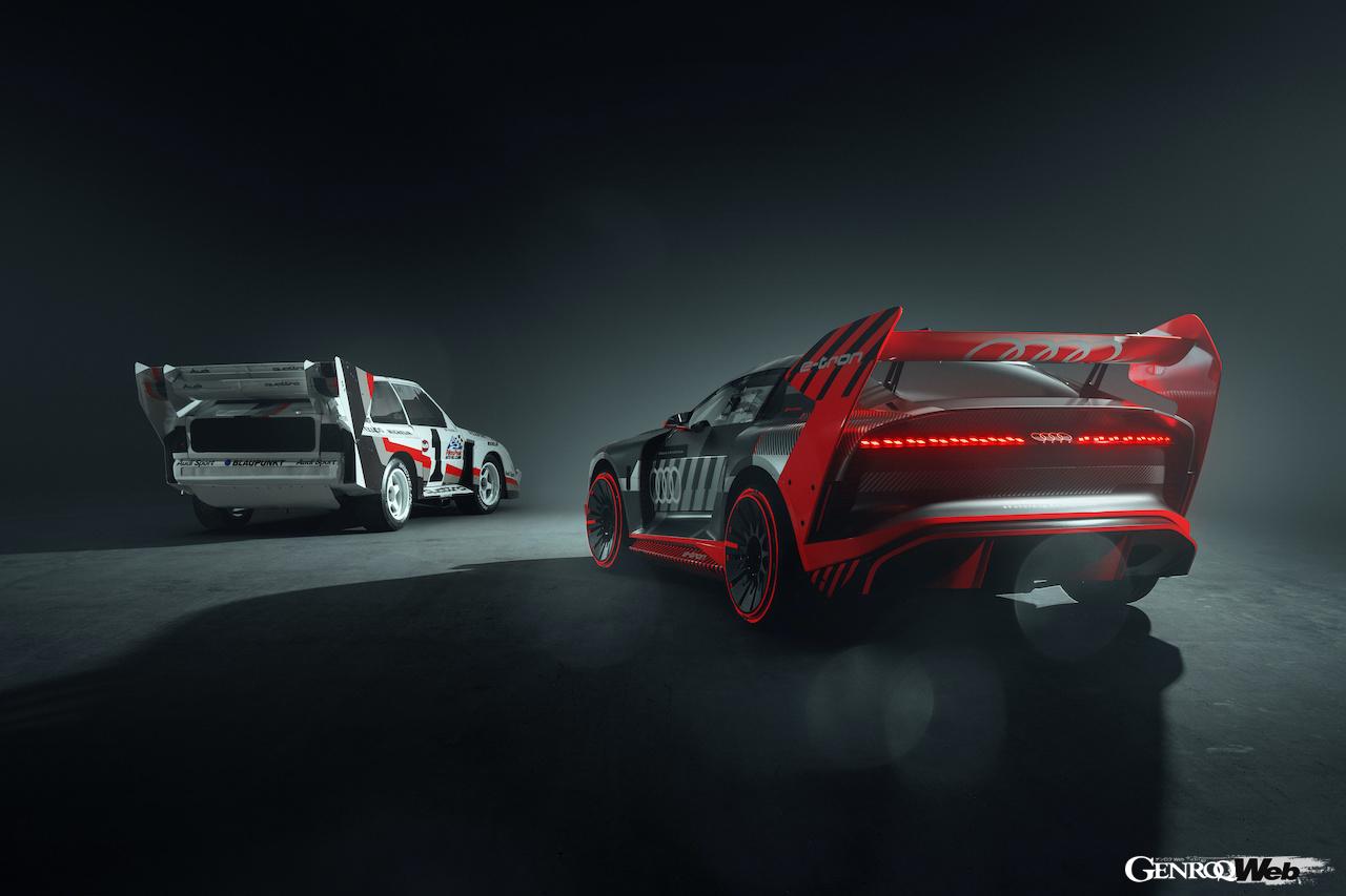 現代に蘇ったスポーツクワトロ S1、ケン・ブロックが「アウディ S1 e-tron クワトロ フーニトロン」をドライブ