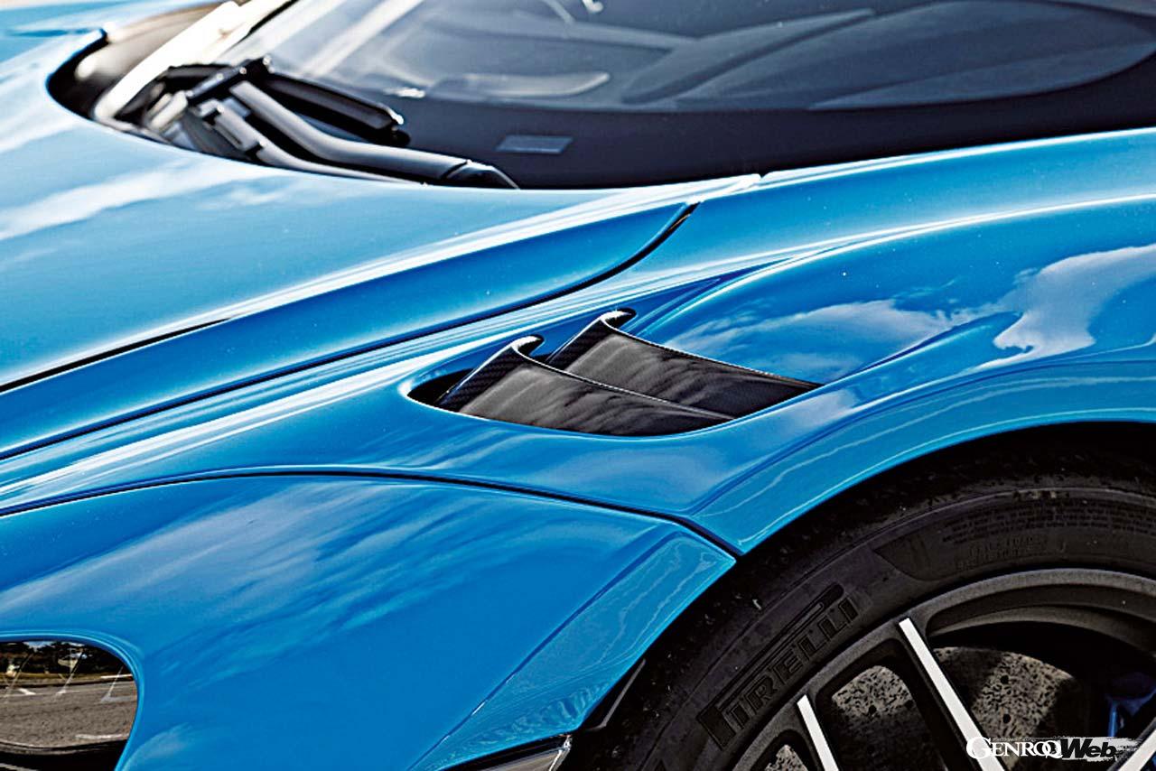 マクラーレン 765LT スパイダーのフロントセクション