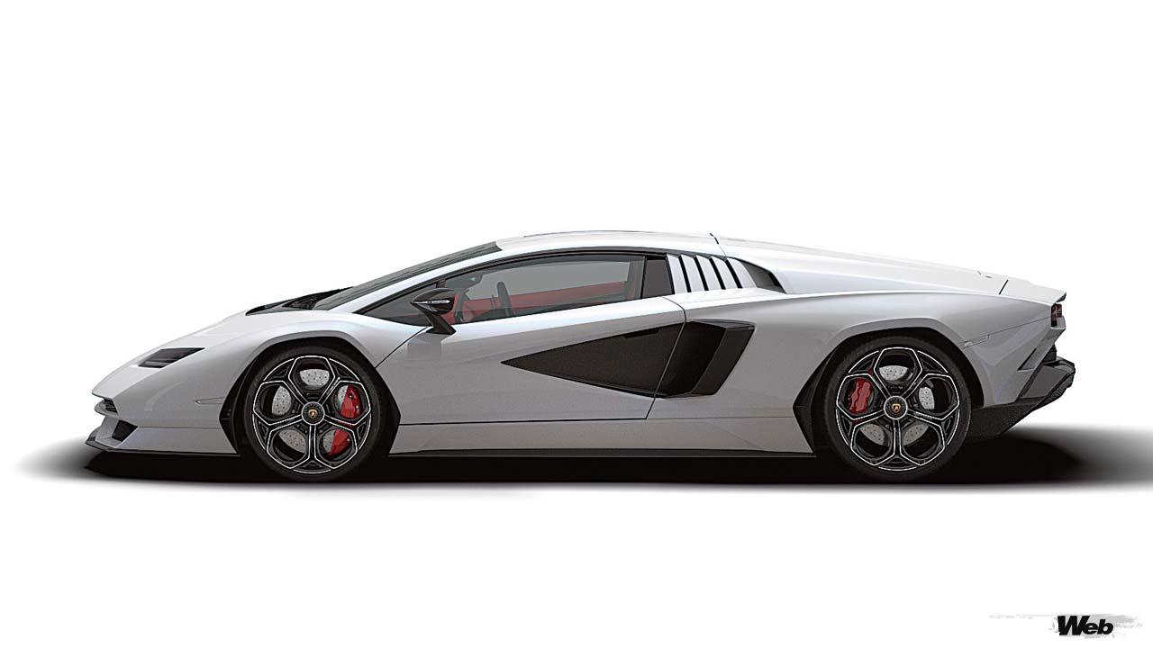 ランボルギーニ カウンタック LPI 800-4のサイドビュー