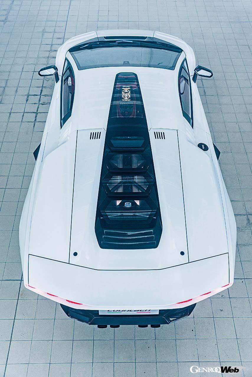 ランボルギーニ カウンタック LPI 800-4の俯瞰