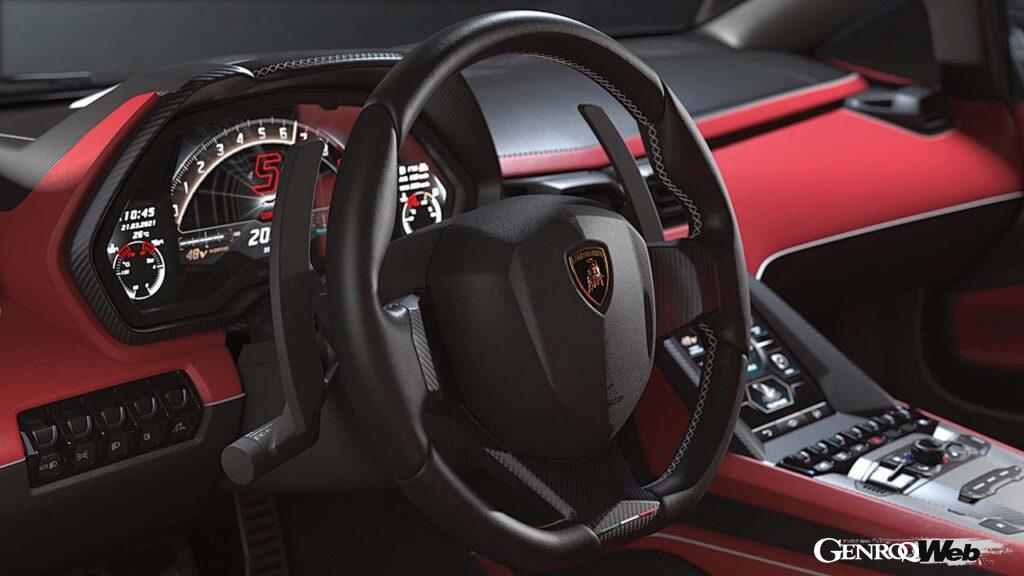 ランボルギーニ カウンタック LPI 800-4のステアリング