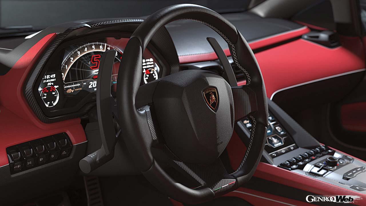 ランボルギーニ カウンタック LPI 800-4のステアリング