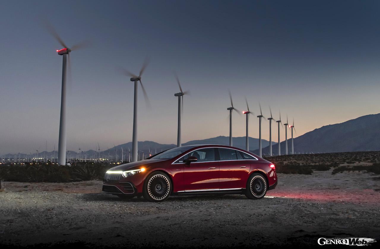 メルセデスAMG EQS 53 4マティック＋。フロントビュー