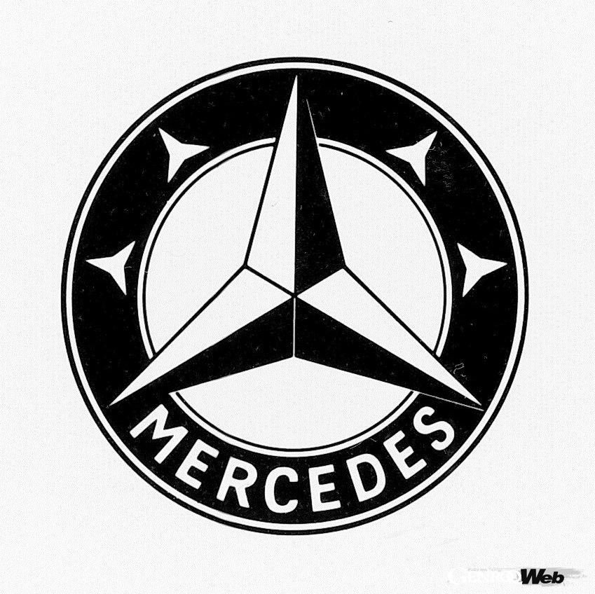 1916年に登録されたメルセデスのロゴ