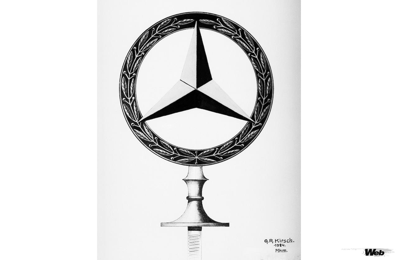 DMGとベンツ&シーの合併で生まれた「星＋月桂冠」のシンボルマーク