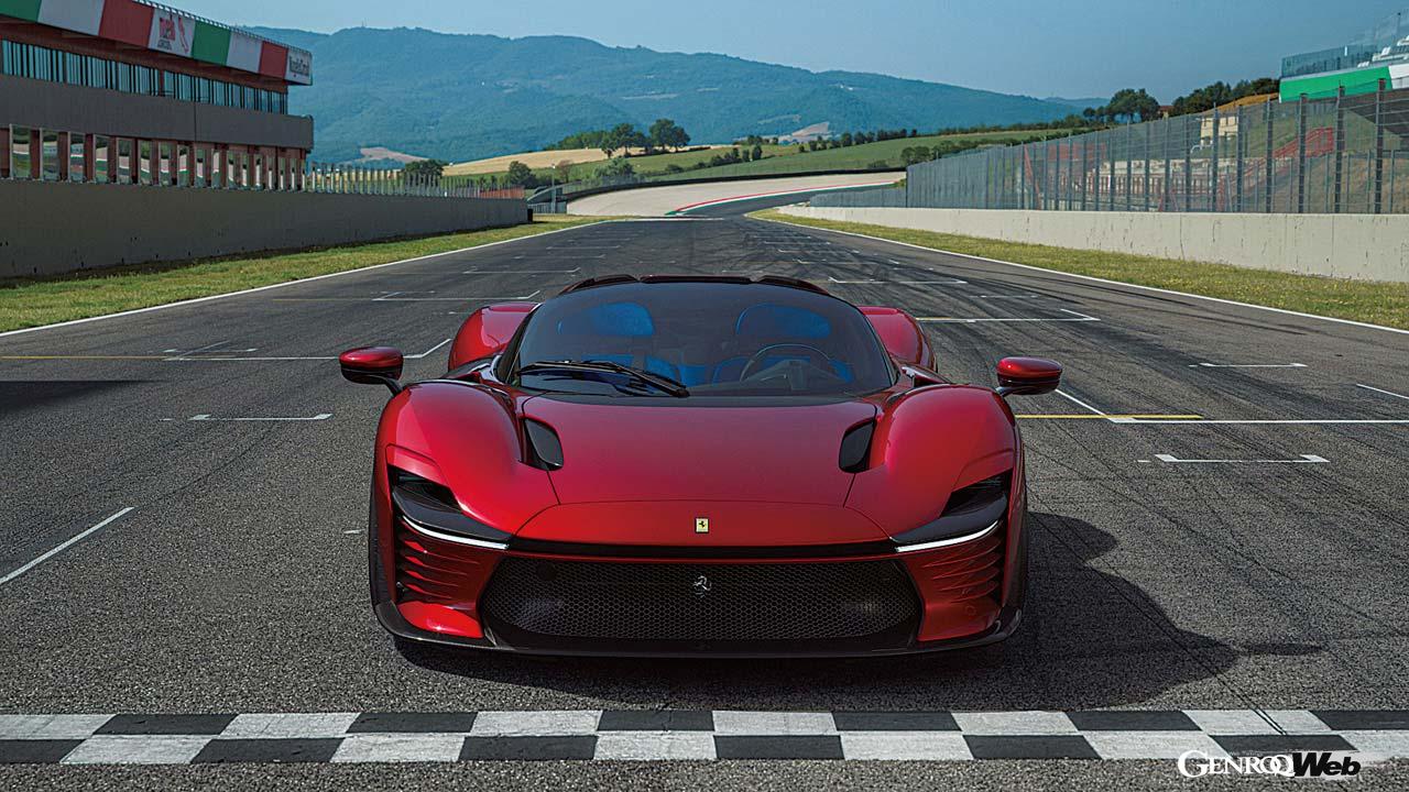 フェラーリ デイトナ SP3のフロントビュー