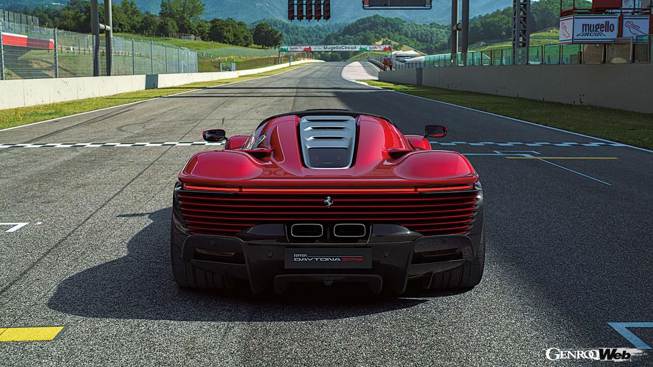 フェラーリ デイトナ SP3のリヤビュー