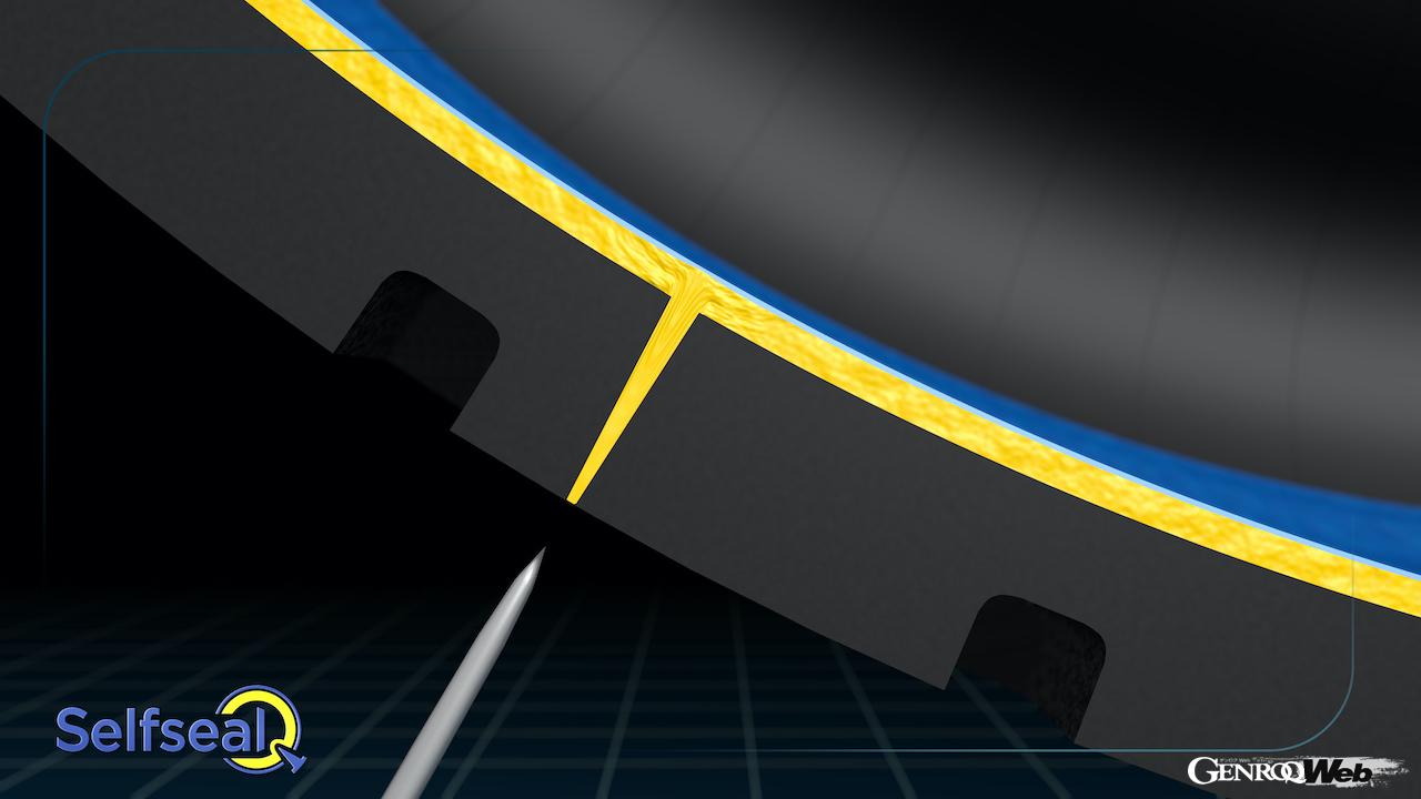 パンクの危険を未然に防ぐミシュランの「セルフシール・テクノロジー」。