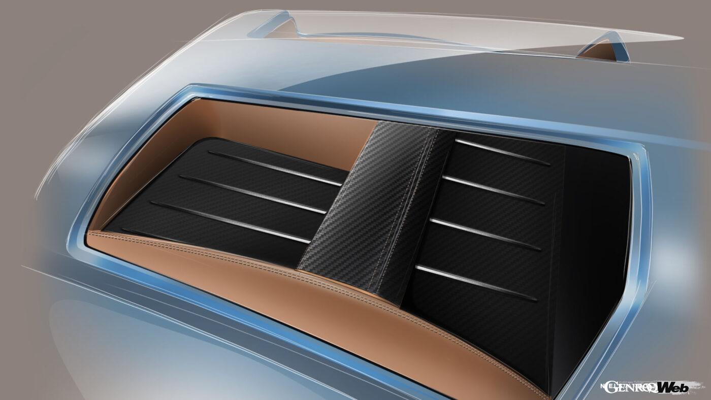 デイトナ シューティングブレーク オマージュのデザインスケッチ。