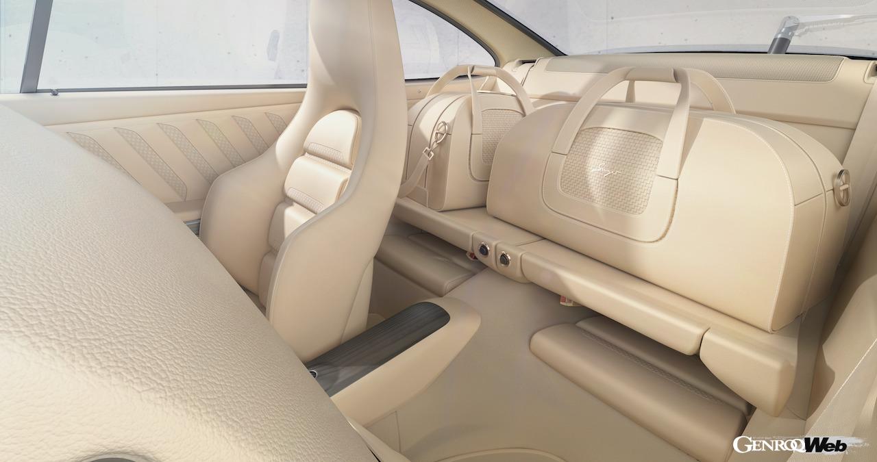 ターボ付きレストモッド、「シンガー ターボ スタディ」のインテリア。