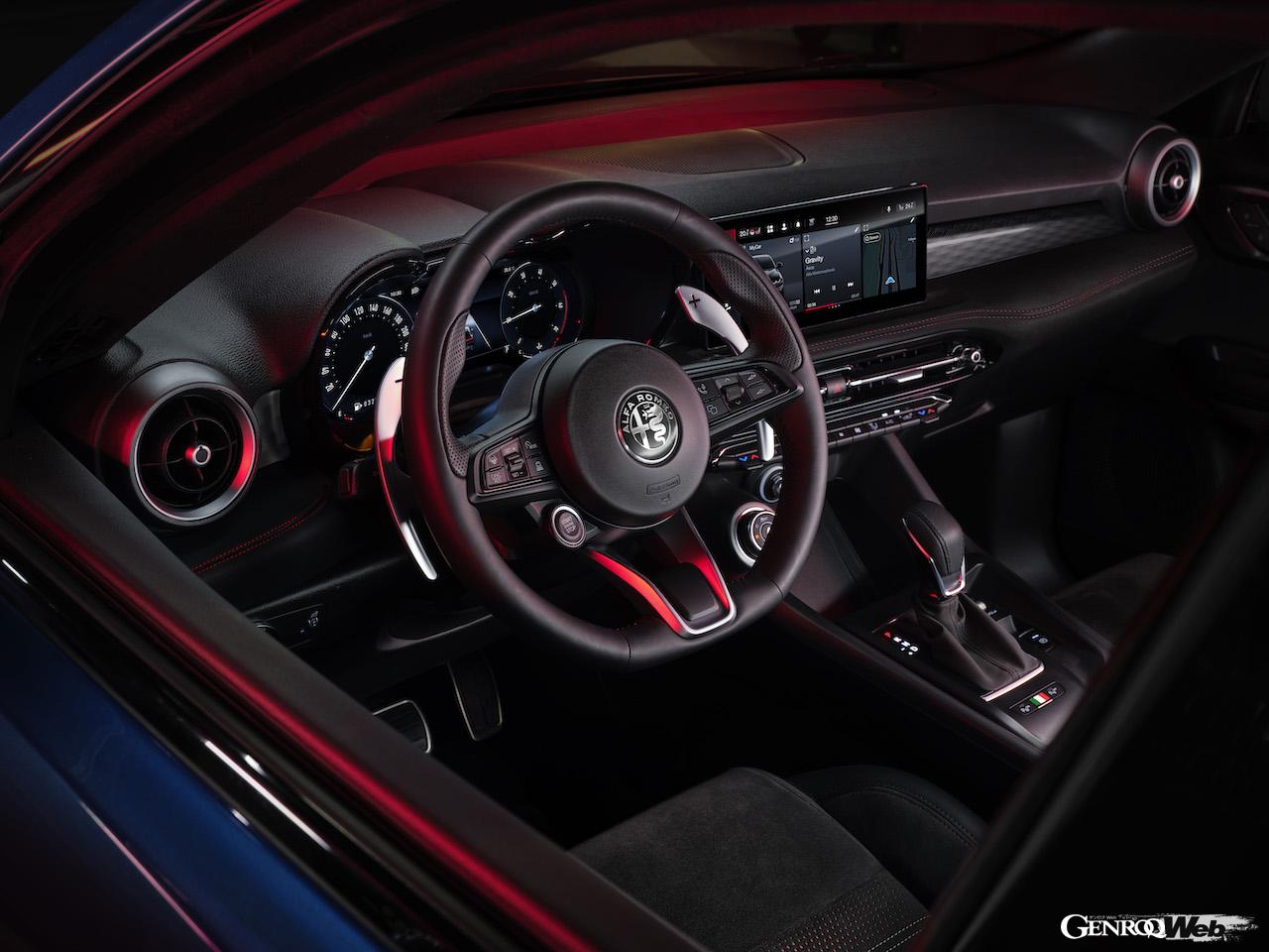 アルファロメオの新型コンパクトSUV「トナーレ」のインテリア。