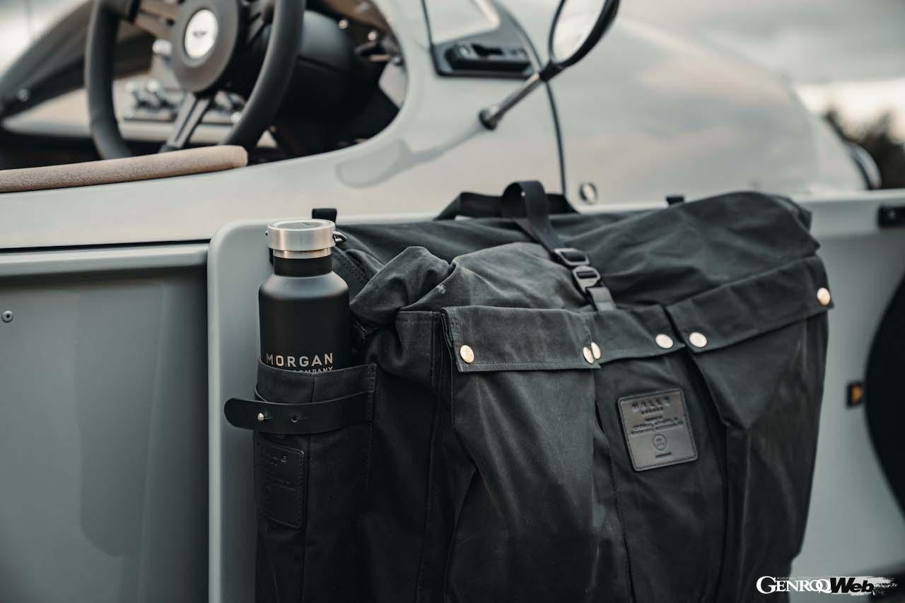 完全新規設計された3輪モデル「モーガン スーパー3」のディテール。