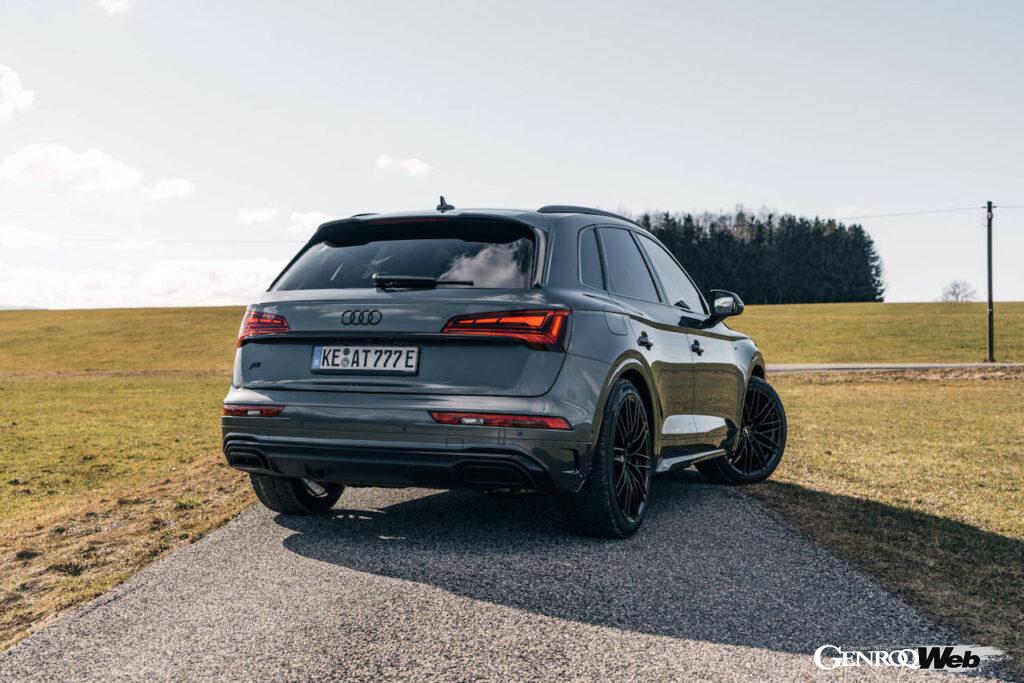 大幅なパフォーマンスアップを果たした「ABT アウディ Q5 TFSI e」のエクステリア。