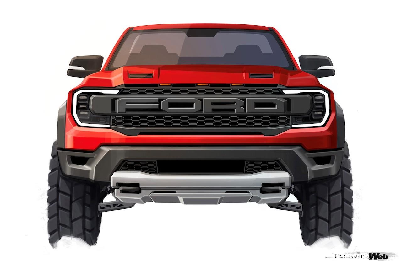 フォード レンジャー ラプター。レンダリング。正面