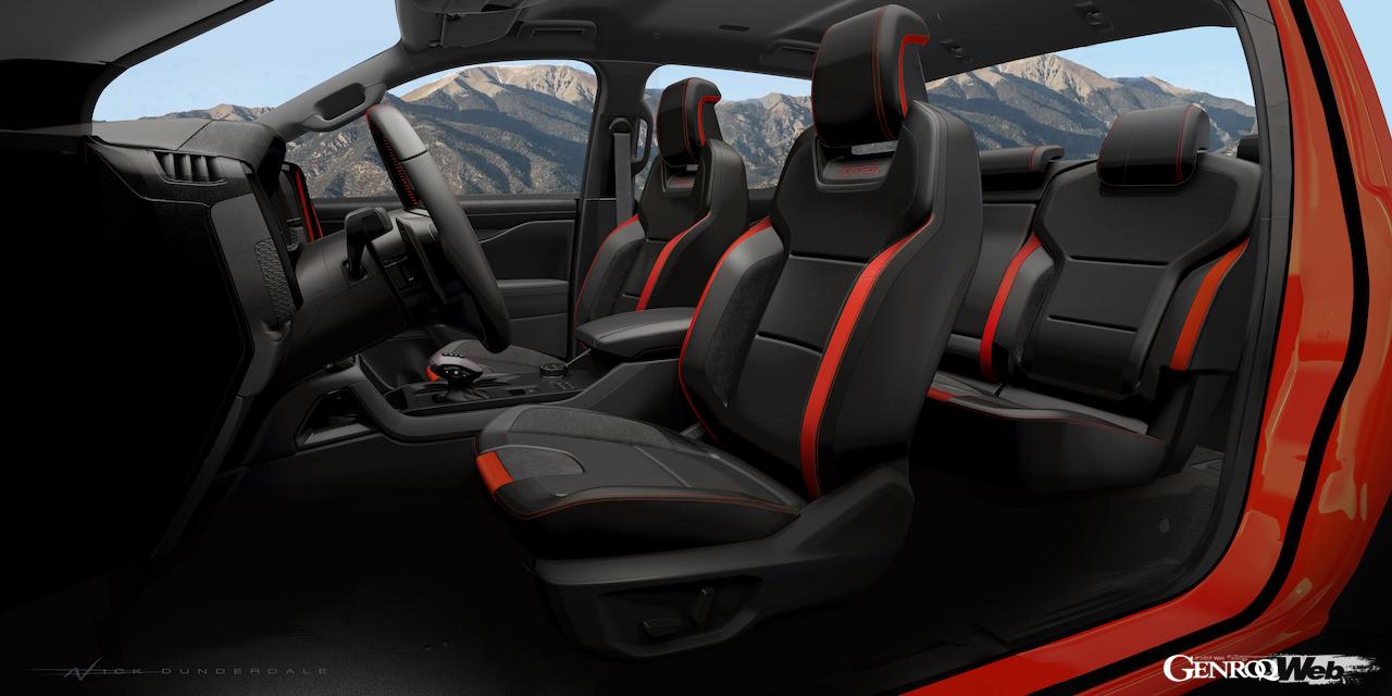 フォード レンジャー ラプター。キャビン