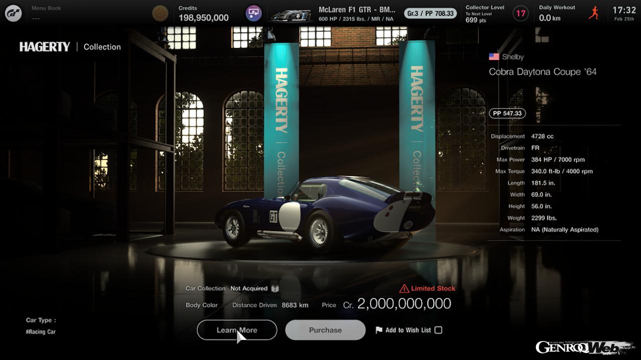 『グランツーリスモ7』内に登場する「ハガティ・コレクション」