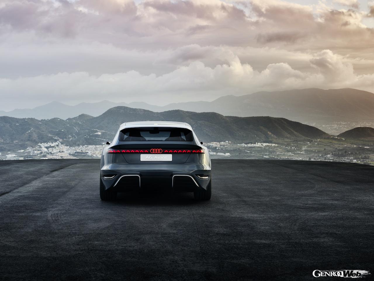 PPEテクノロジーを採用した「アウディ A6 アバント e-tron コンセプト」のエクステリア。