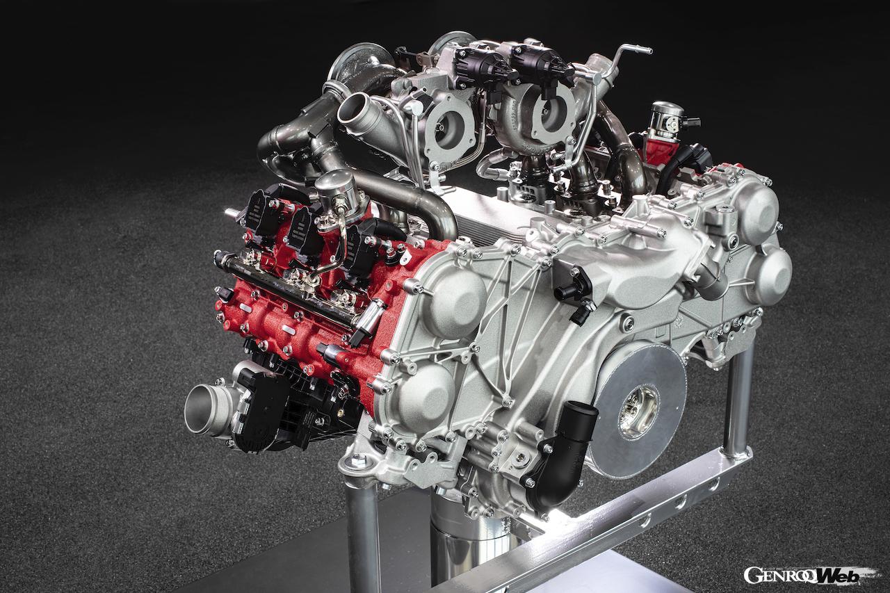 フェラーリ 296 GTBのV6エンジン