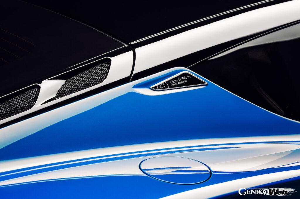 ロータス エミーラの直4ターボ搭載モデル。Cピラー