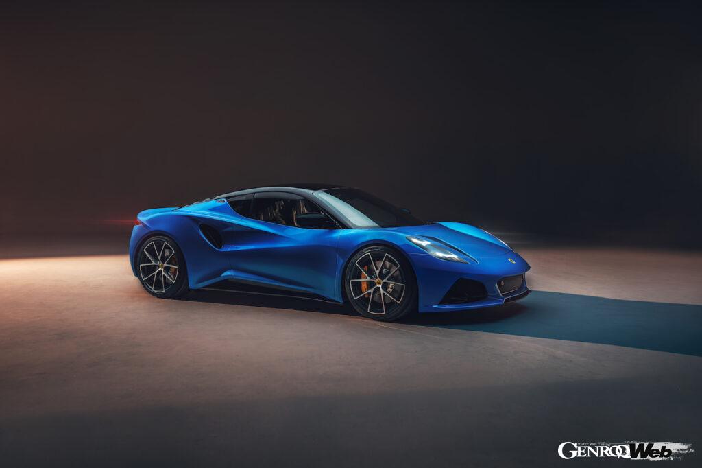 ロータス エミーラの直4ターボ搭載モデル。フロントビュー