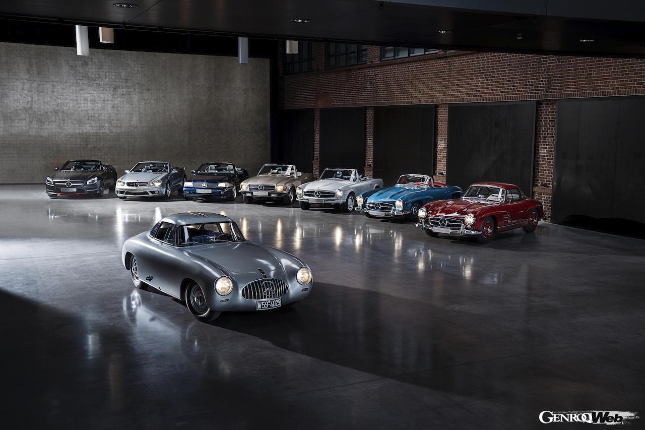 メルセデス・ベンツSLのルーツ、そして歴代モデル。集合写真