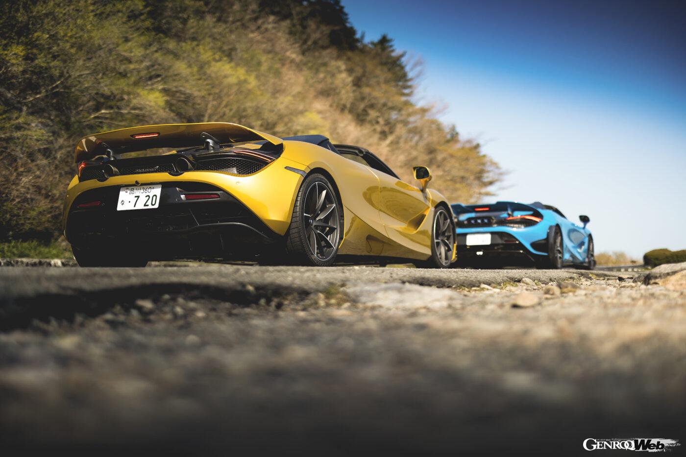 720S スパイダーと765LT スパイダーのリヤスタイル