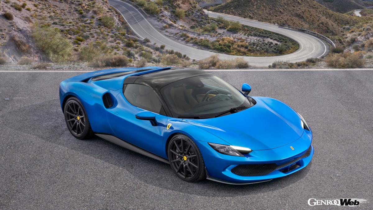 フェラーリ 296 GTSのフロントスタイル、クローズド時