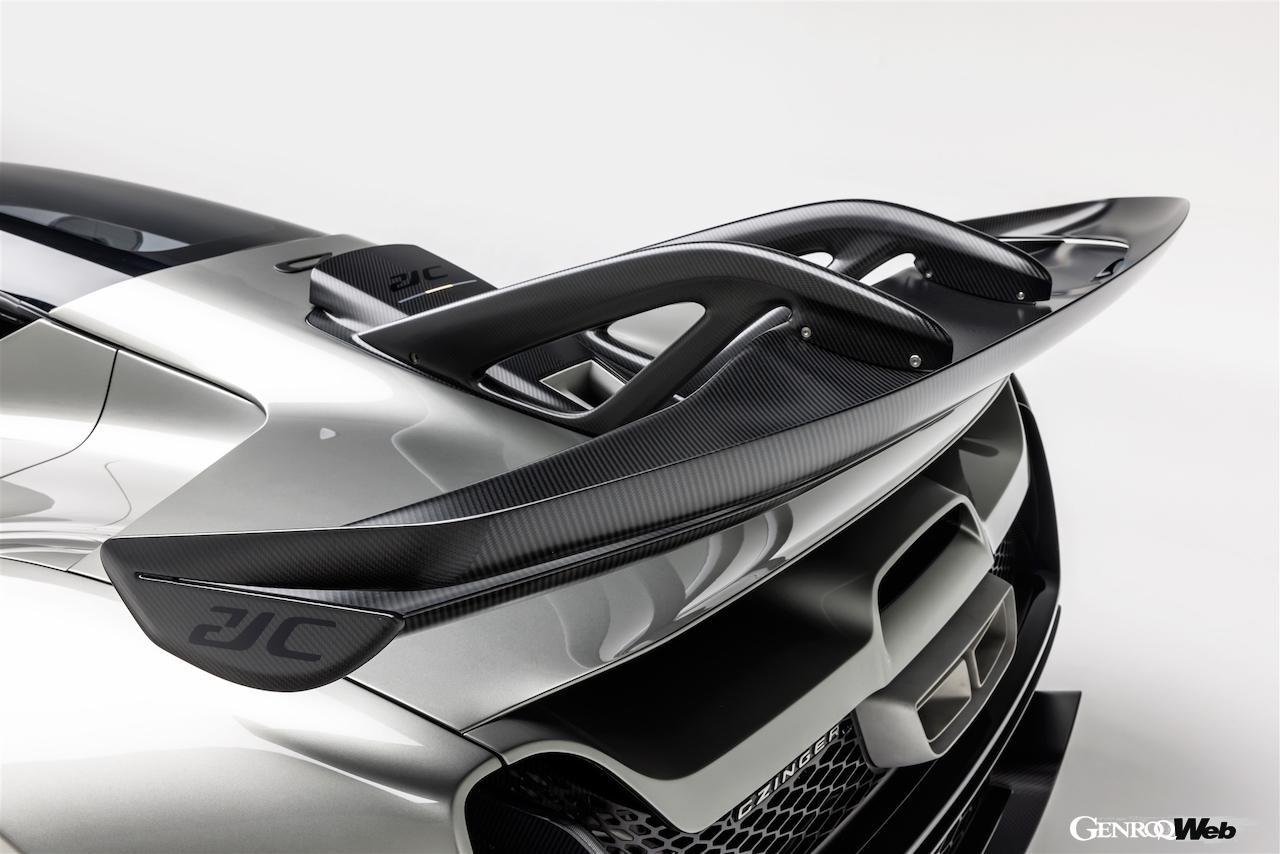 カリフォルニアを拠点に開発されたハイブリッドハイパーカー「ジンガー 21C」のエクステリア。