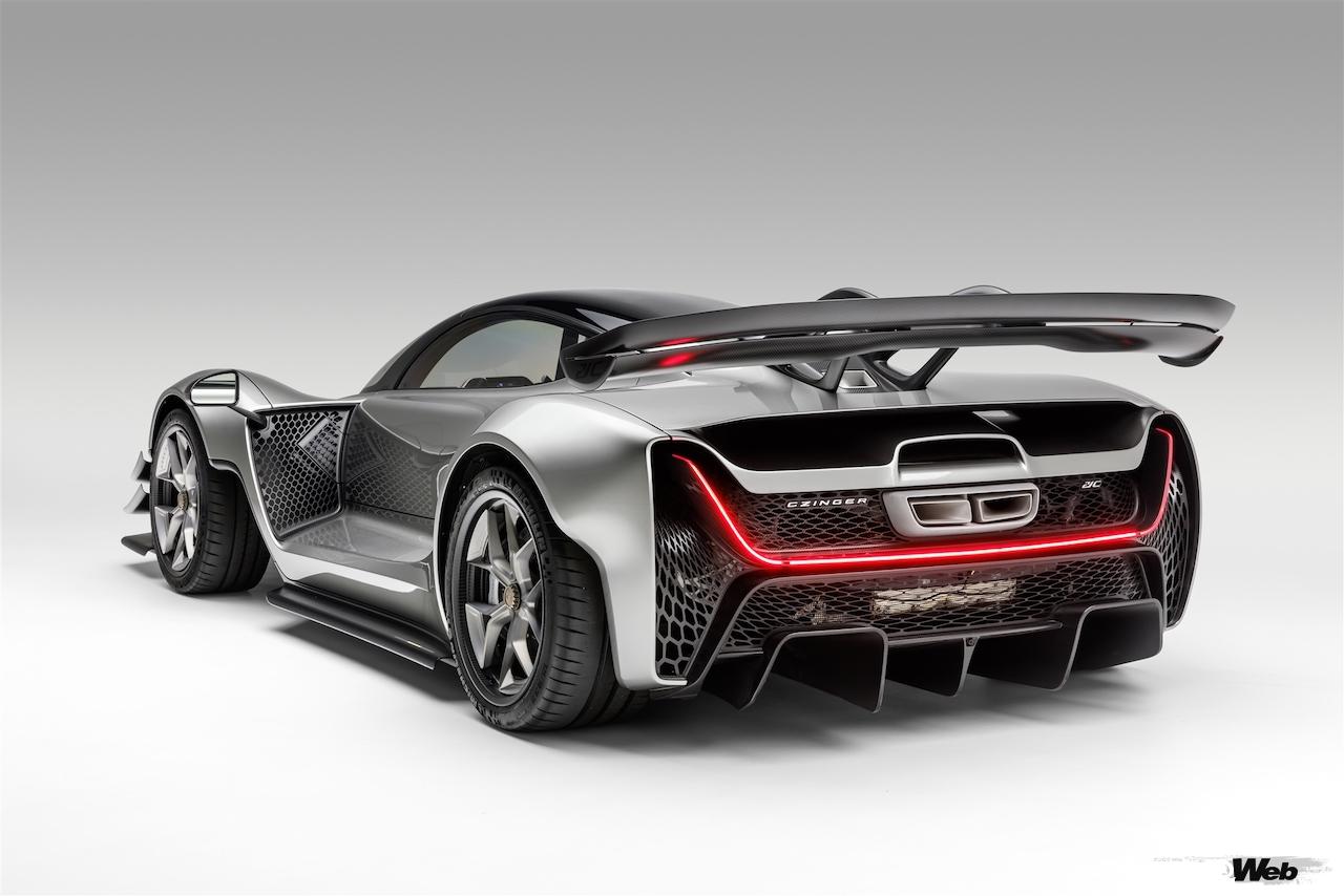 カリフォルニアを拠点に開発されたハイブリッドハイパーカー「ジンガー 21C」のエクステリア。