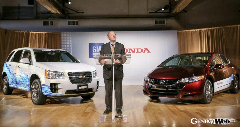 2013年に、次世代燃料電池システムや水素貯蔵技術の共同開発をスタートしたホンダとGM。