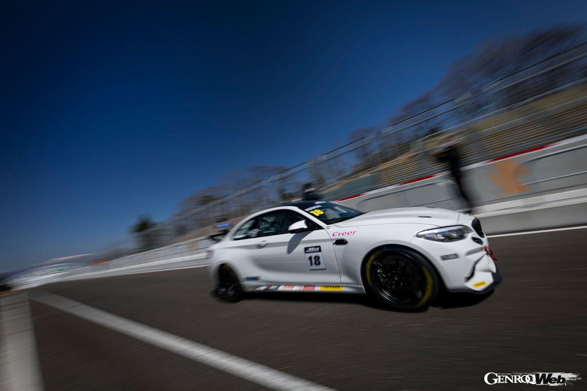 2戦とも3番手に入った奥村浩一選手（♯18 BRP★Toto BMW M2 CS Racing）。