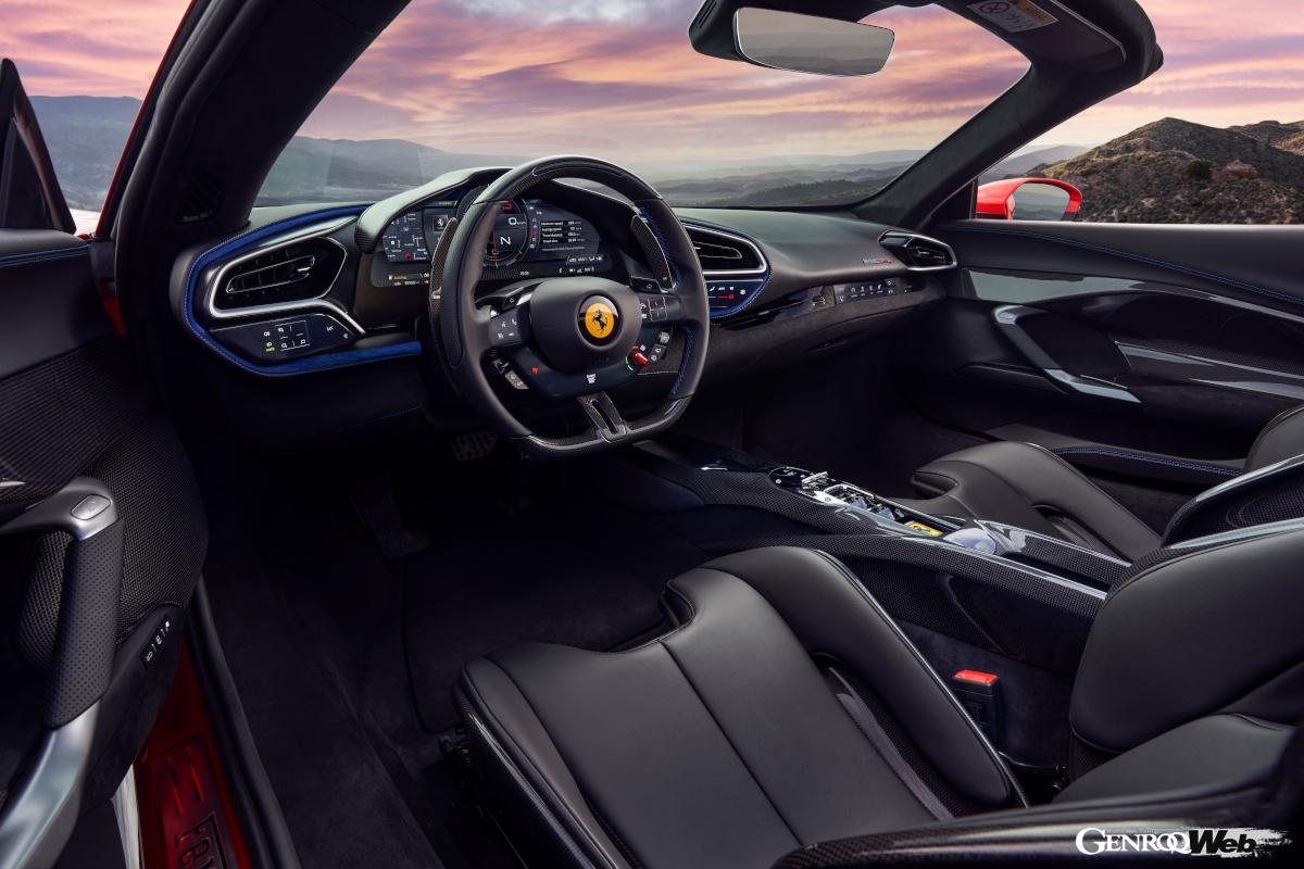 フェラーリ 296 GTS アセットフィオラーノパッケージのコクピット