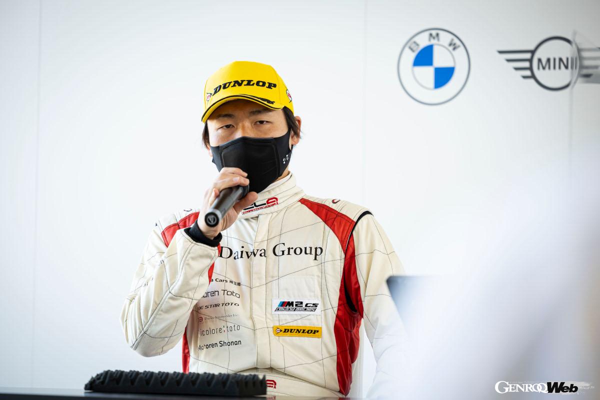 M2 CS Racingクラスの石井一輝選手（♯55 M2 CS Racing ダイワグループ）。