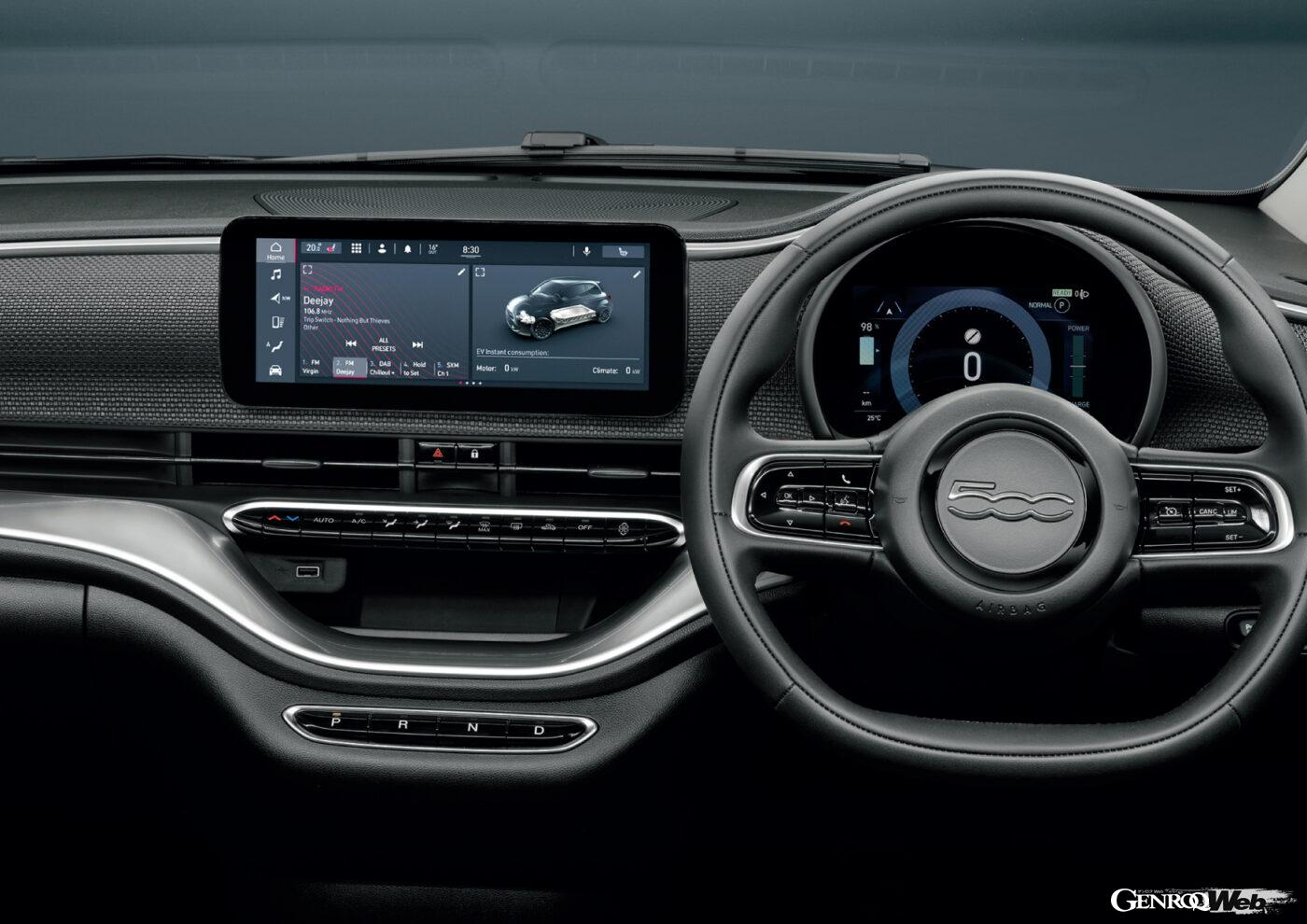 新型フィアット 500eのフェイシア