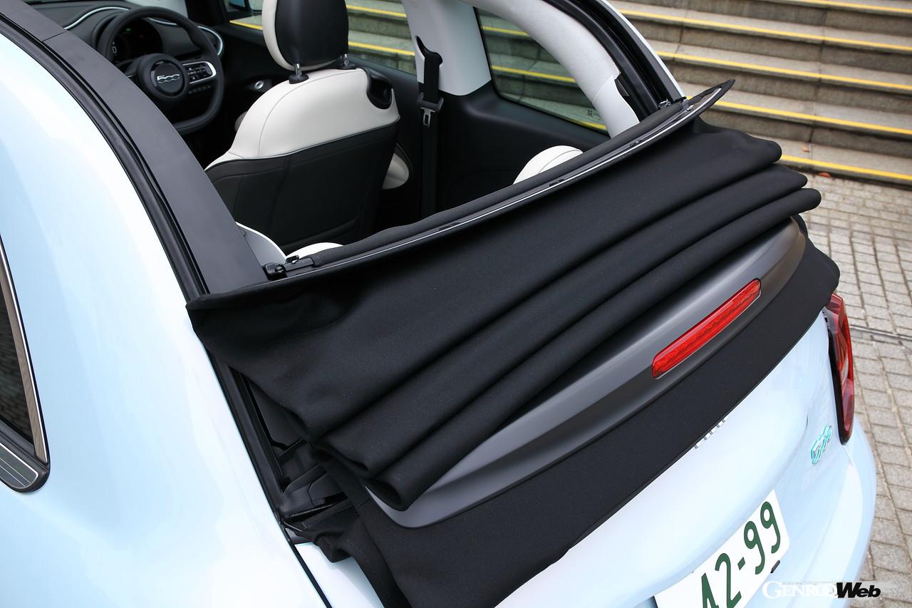 フィアット 500e Openのルーフ