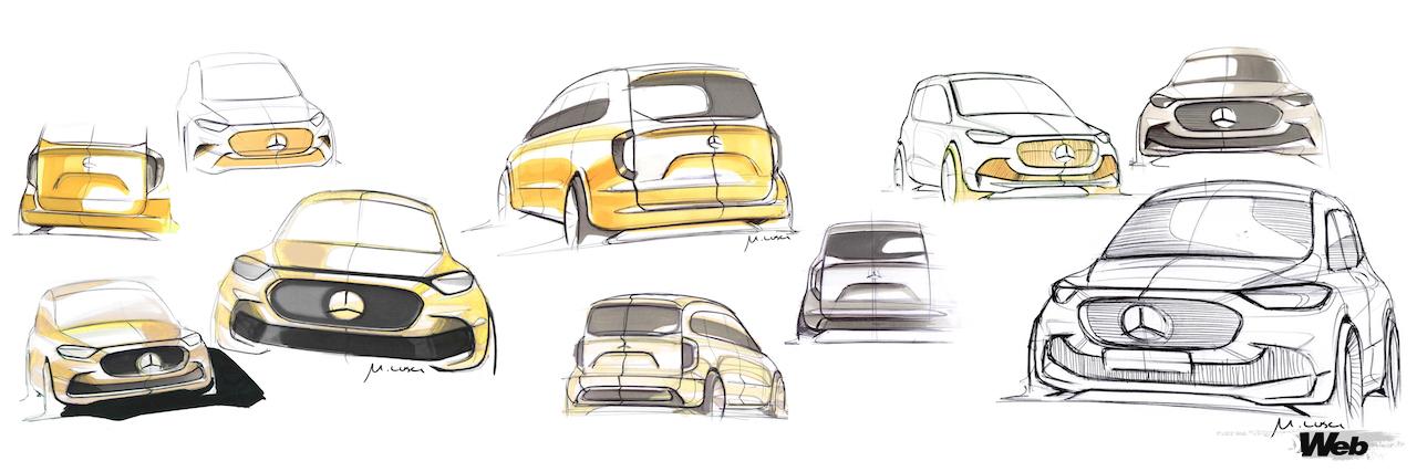 メルセデス・ベンツ Tクラスのデザインスケッチ