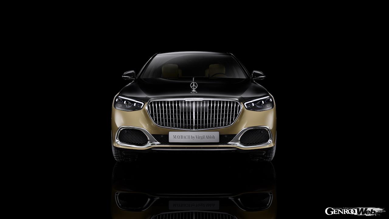 メルセデス マイバッハの限定モデル、マイバッハ by Virgil Abloh。正面ビュー