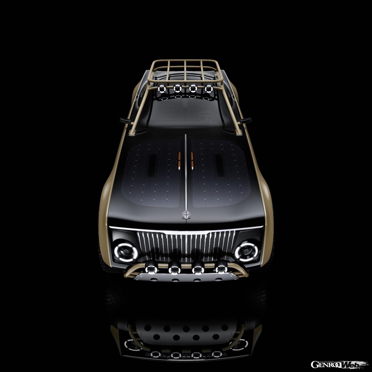 メルセデス マイバッハのEVコンセプト、プロジェクト マイバッハ。正面ビュー