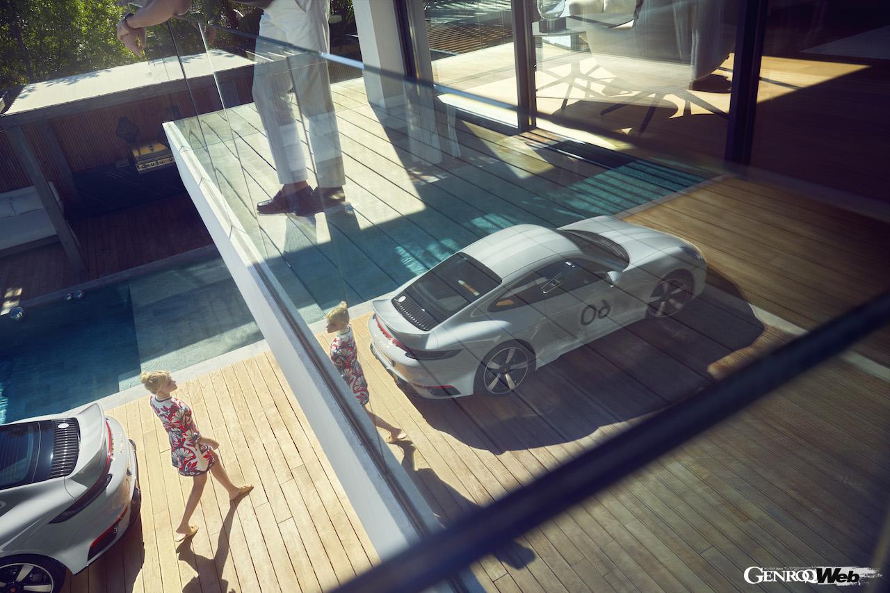 ポルシェ 911 スポーツクラシックのリヤビュー