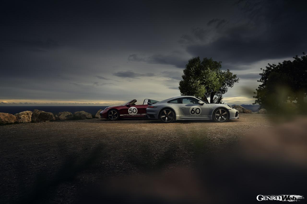 ポルシェ 911 スポーツクラシックと911 タルガ 4S ヘリテージ デザイン エディション