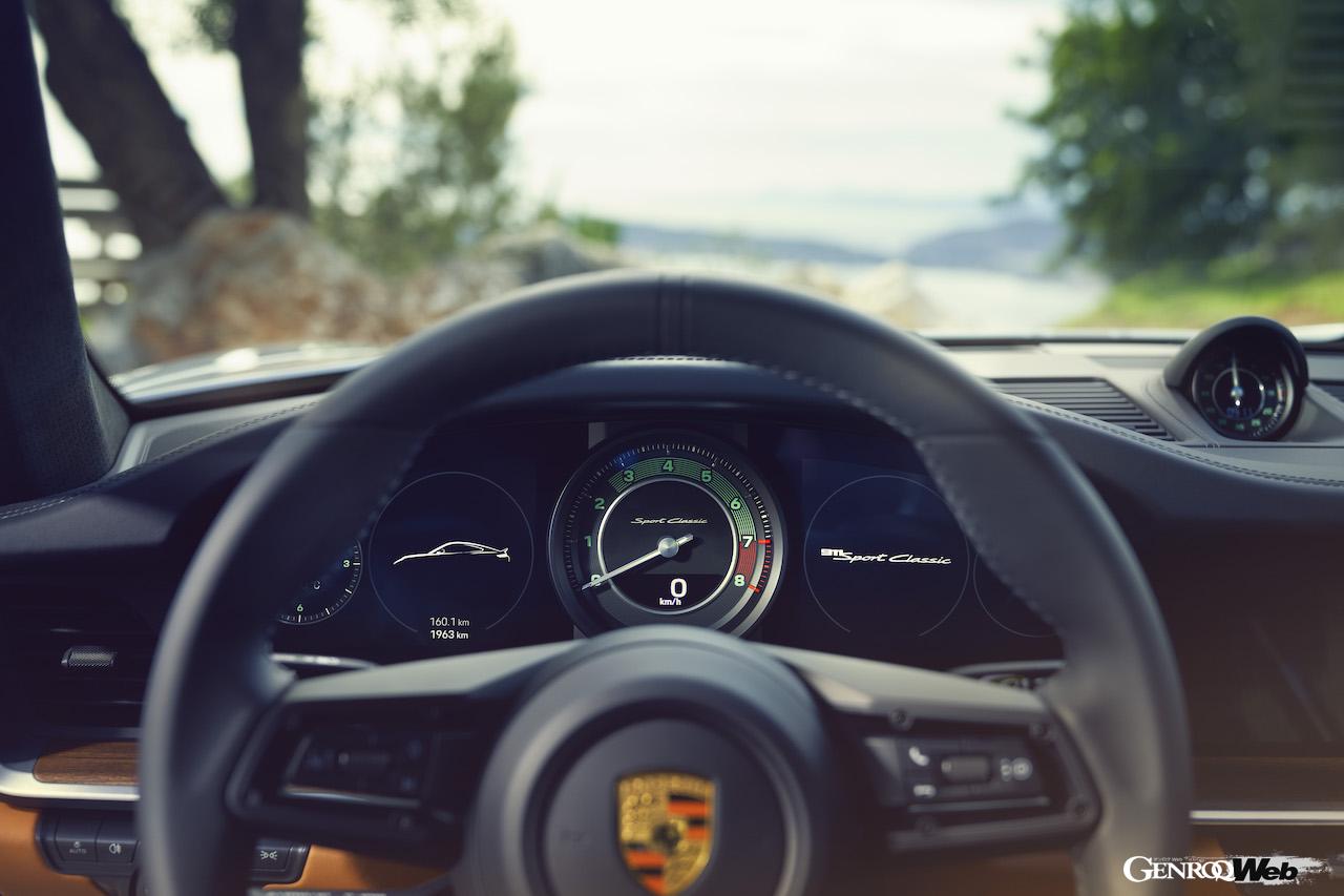 ポルシェ 911 スポーツクラシックのインストゥルメントパネル