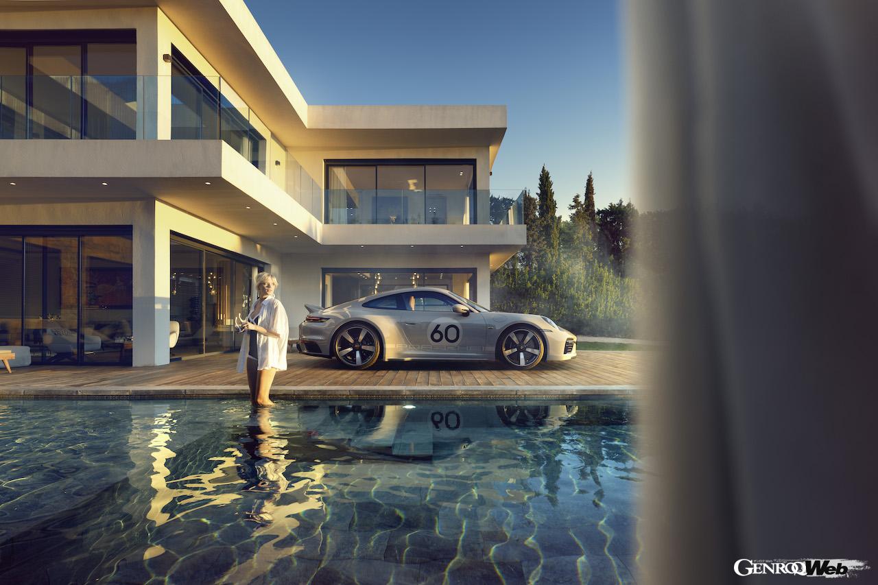 ポルシェ 911 スポーツクラシックのサイドビュー