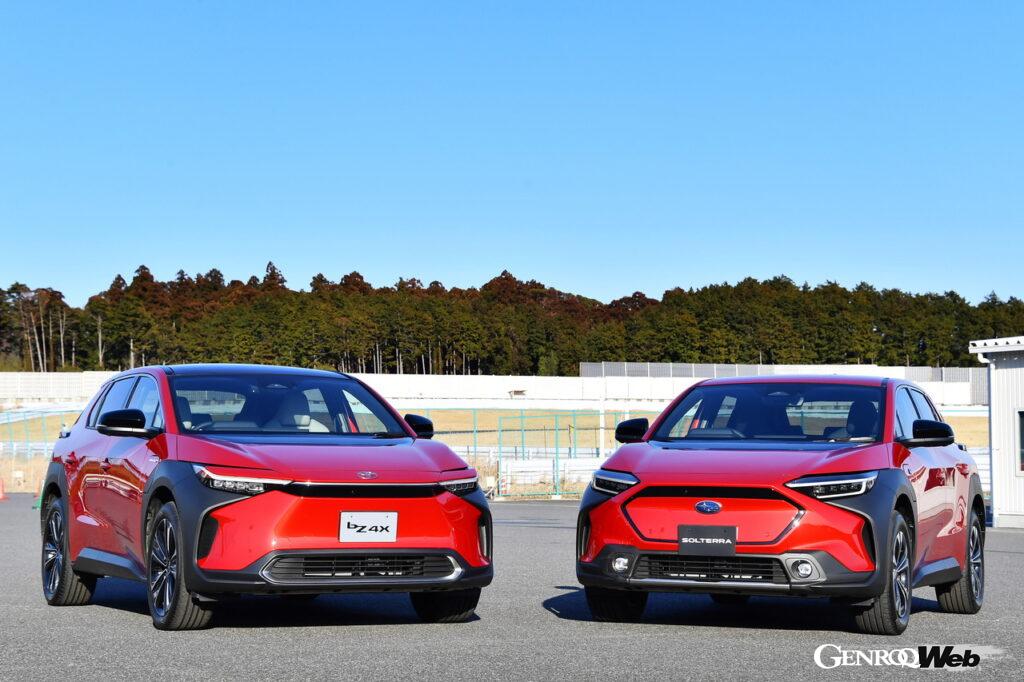 トヨタ bZ4Xとスバル ソルテラ