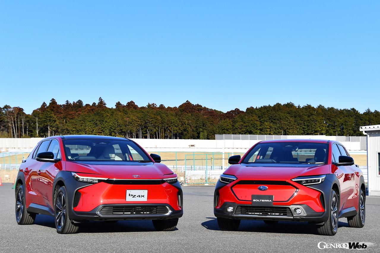 トヨタ bZ4Xとスバル ソルテラ